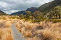 St James walkway - hiking track in South Island, New Zealand