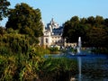 St James& x27;s park, fountain, river and trees Royalty Free Stock Photo