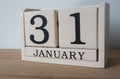 31st January on calender, the deadline for tax re