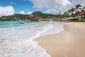 St Jean beach, Saint Barthelemy. Luxury travel destination. Royalty Free Stock Photo