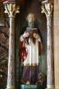 St. Jerome statue on the main altar at St. Catherine of Alexandria Church in Stubicke Toplice, Croatia