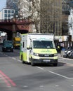 St John ambulance emergency vehicle in City of London