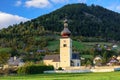 St. John Church in the alpine village Obermillstatt. Austria Royalty Free Stock Photo