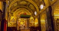 St John Co Cathedral Interior in Valletta in Malta Royalty Free Stock Photo