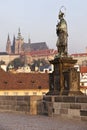 St. John of Nepomuk In Prague Royalty Free Stock Photo