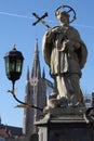 St. John Nepomuk statue Royalty Free Stock Photo