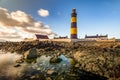 St. John Point Lighthouse Northern Ireland long exposure