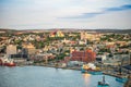 St. John`s cityscape, capital city of Newfoundland and Labrador, Royalty Free Stock Photo