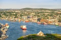 St. John`s cityscape, capital city of Newfoundland and Labrador, Royalty Free Stock Photo