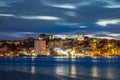 St John`s cityscape at the evening, Newfoundland, Canada Royalty Free Stock Photo