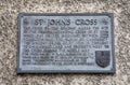 St. John's Cross Plaque in Edinburgh