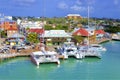 St John`s and a cruise port in Antigua, Caribbean