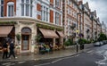 St John\'s Wood, London, UK: Soutine French restaurant on St John\'s Wood High Street Royalty Free Stock Photo