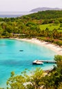 St. John, USVI - Caneel Bay Beach and Resort Royalty Free Stock Photo