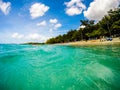 St. John, USVI - 2019. Honeymoon beach in St. John USVI, Caribbean. Paradise beach in Caribbean Royalty Free Stock Photo