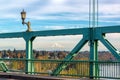 St. Johns Bridge and Mt. Hood Royalty Free Stock Photo