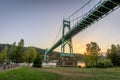 St Johns Bridge in Portland Oregon Royalty Free Stock Photo