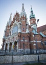 St. Joseph church in Podgorze district of Krakow city, Poland Royalty Free Stock Photo