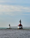 St. Joseph Michigan lighthouse Royalty Free Stock Photo