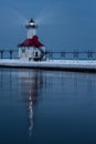 St. Joseph North Pier Lighthouse Royalty Free Stock Photo