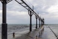 St. Joseph North Pier Lighthouse at Tiscornia Park in Michigan Royalty Free Stock Photo