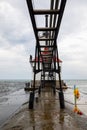 St. Joseph North Pier Lighthouse at Tiscornia Park in Michigan Royalty Free Stock Photo