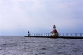 St. Joseph North Pier Lights   826016 Royalty Free Stock Photo