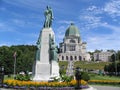 St.Joseph Oratory and St.Joseph monument, Montreal Royalty Free Stock Photo