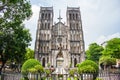 St. Joseph`s Cathedral is a church on Nha Tho Church Street in the Hoan Kiem District of Hanoi, Vietnam. Its a late 19th century Royalty Free Stock Photo