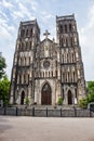 St. Joseph`s Cathedral is a church on Nha Tho Church Street in the Hoan Kiem District of Hanoi, Vietnam. Its a late 19th century Royalty Free Stock Photo