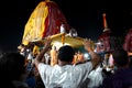 1st July 2022, Kolkata, West Bengal, India. Devotes Celebrating in Kolkata Iskcon Rath Yatra Royalty Free Stock Photo