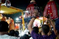 1st July 2022, Kolkata, West Bengal, India. Expressing joy at Kolkata iskcon Rath Yatra Royalty Free Stock Photo