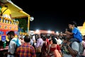 1st July 2022, Kolkata, West Bengal, India. Little baby boy take part in Kolkata Iskcon Rath Yatra at Park Street Maidan Royalty Free Stock Photo