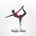 21st june world yoga day background for fitness theme backdrop