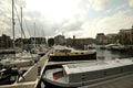 St Katharine Docks is a former dock and now a mixed-used district in Central London Royalty Free Stock Photo