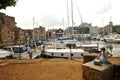 St Katharine Docks former dock and now a mixed-used rich district in Central London Royalty Free Stock Photo