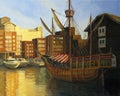 St. Katharine Docks in London Royalty Free Stock Photo