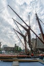 St Katharine Docks Marina Wharf in London, England, UK, GB