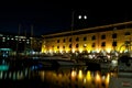 St Katherine Docks at night, London, UK Royalty Free Stock Photo