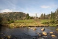 St. Kevin`s Monastary Ruins in Glendalough Valley, Wicklow Mountains National Park, Wicklow Ireland Royalty Free Stock Photo
