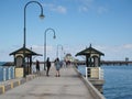 St Kilda Pier with blue sky