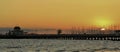 Sunset at StKilda Pier Royalty Free Stock Photo