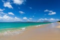 St Kitts taken from a beach on St Nevis Royalty Free Stock Photo