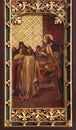 St. Ladislaus sends the first bishop of Zagreb, altarpiece in Zagreb cathedral dedicated to the Assumption of Mary Royalty Free Stock Photo