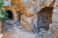 St. Lambrianos catacomb. Paphos Archaeological Park. Cyprus