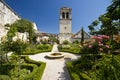 St.Lawrence church and the medival Mediterranean g Royalty Free Stock Photo