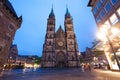 St. Lawrence church night view, Nuremberg