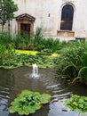 St Lawrence Jewry Church with fountain near Guild Hall London