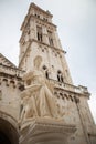 St Lawrence statue nest to Trogir Cathedral