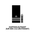 1st lieutenant rank icon. Element of Germany army rank icon